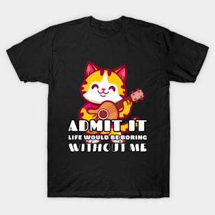 Cat Playing Guitar T-Shirt